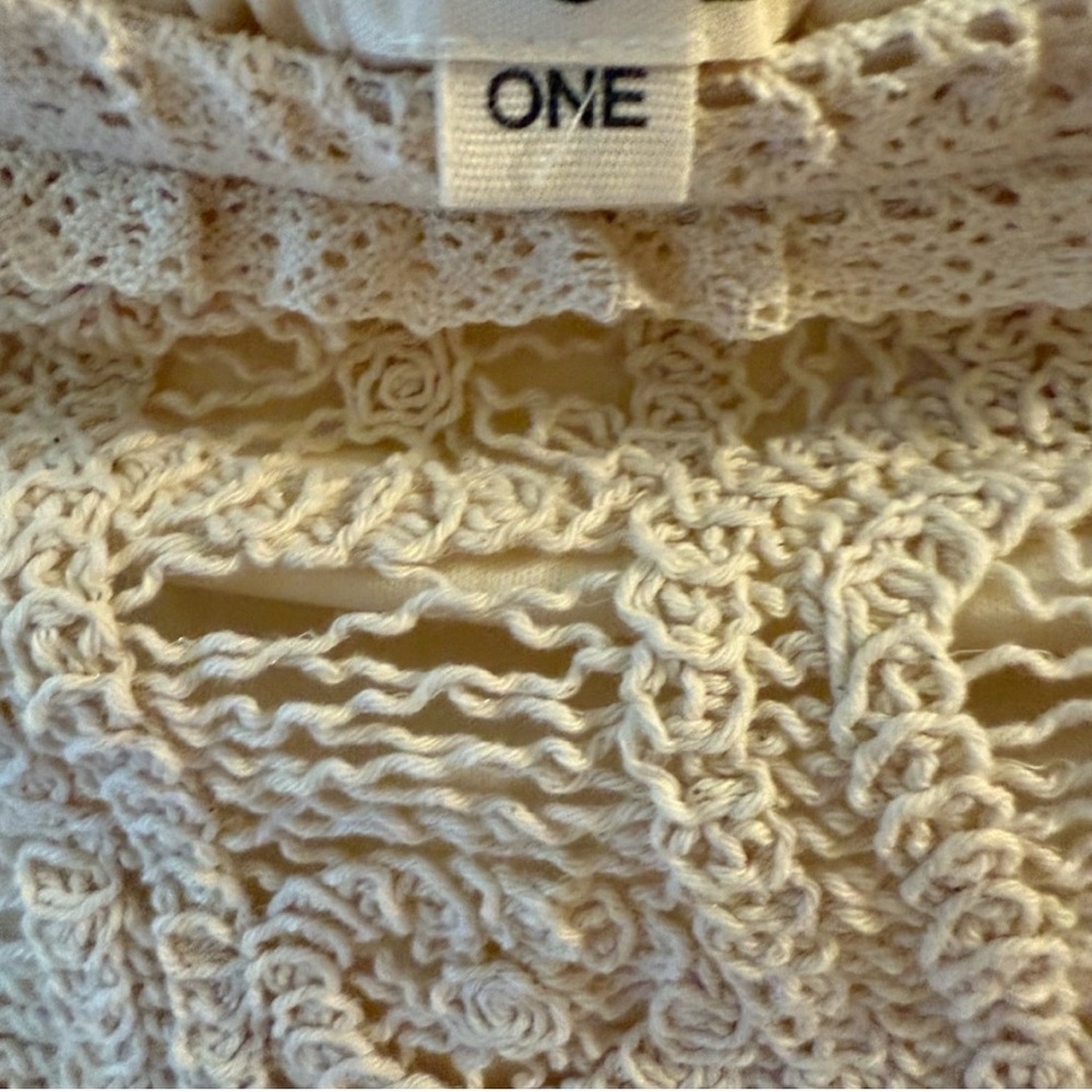 POL Crochet Lace High Low Maxi Skirt
Ivory Boho One Size NWT - Picture 4 of 5